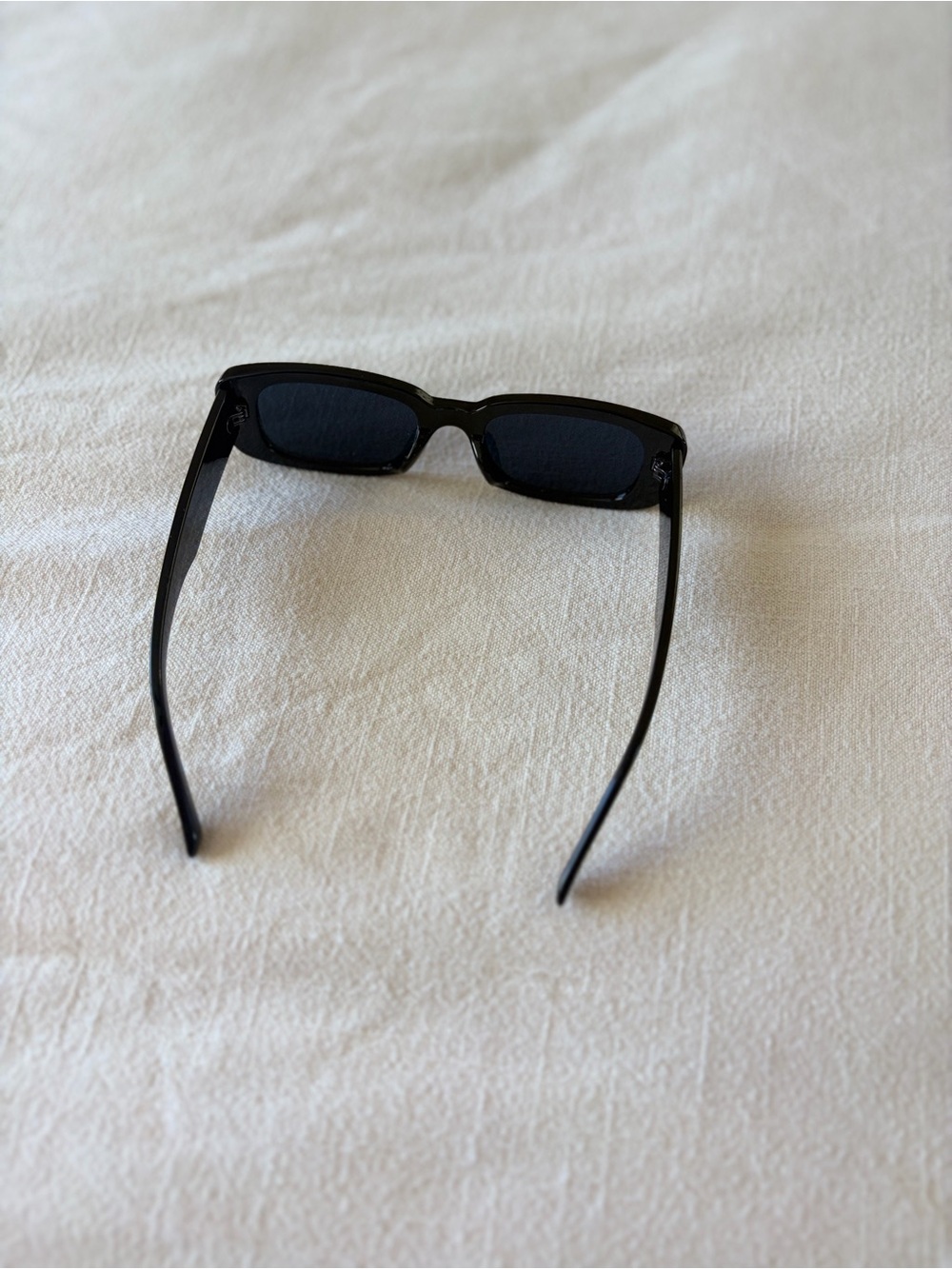 Sunglasses | Classic Rectangular Black Sunglasses - Picture 6 of 6